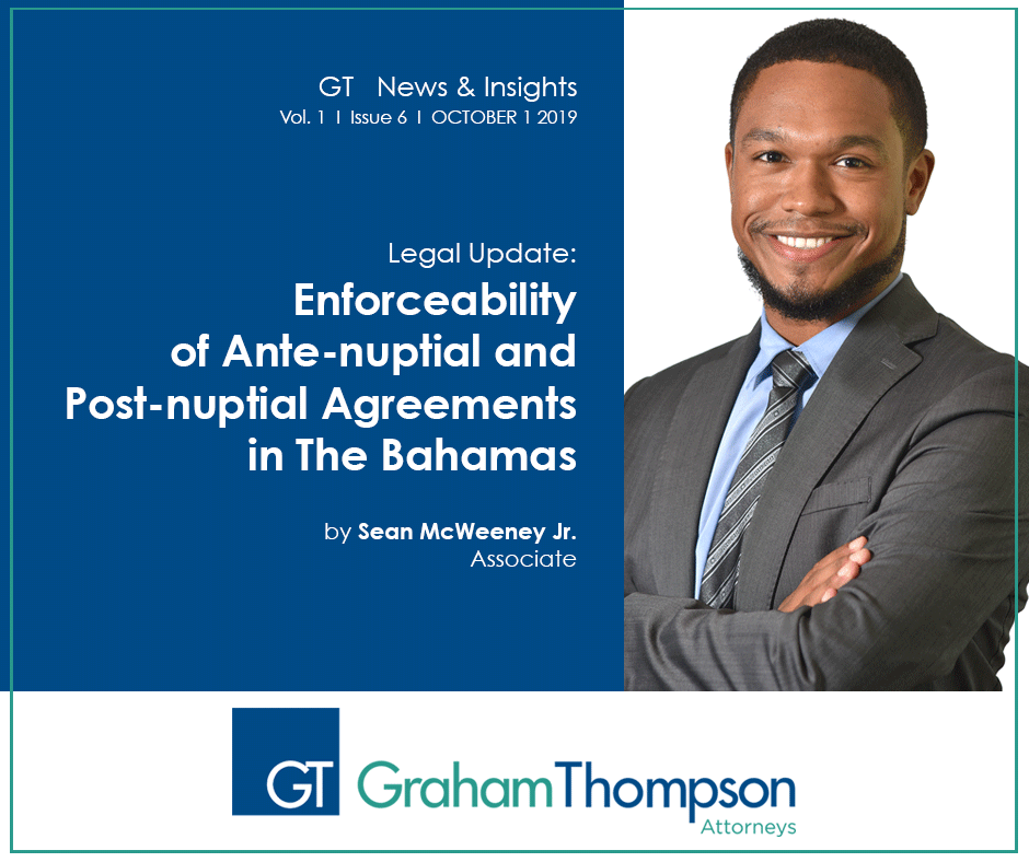 Enforceability of Anti-nuptial Agreements in The Bahamas