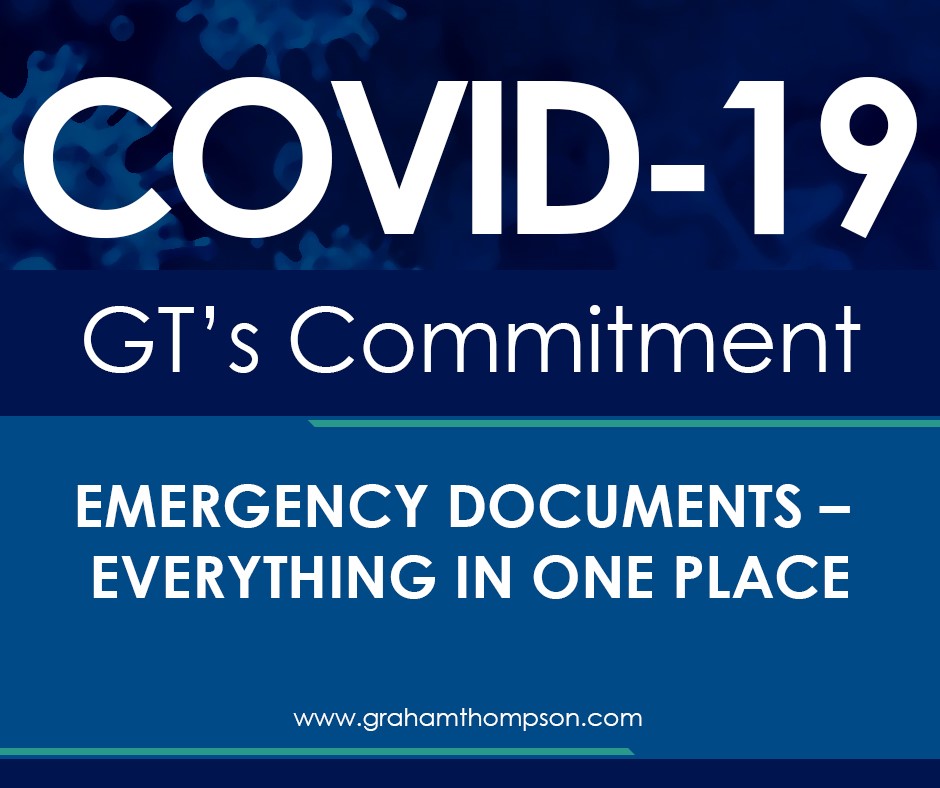 COVID 19 Emergency Documents – Everything in One Place