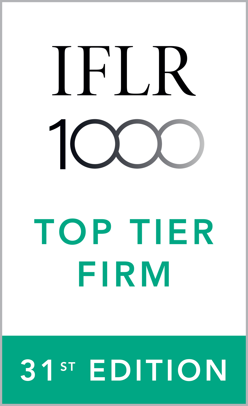 IFLR1000 Firm, 31st Edition (2021)