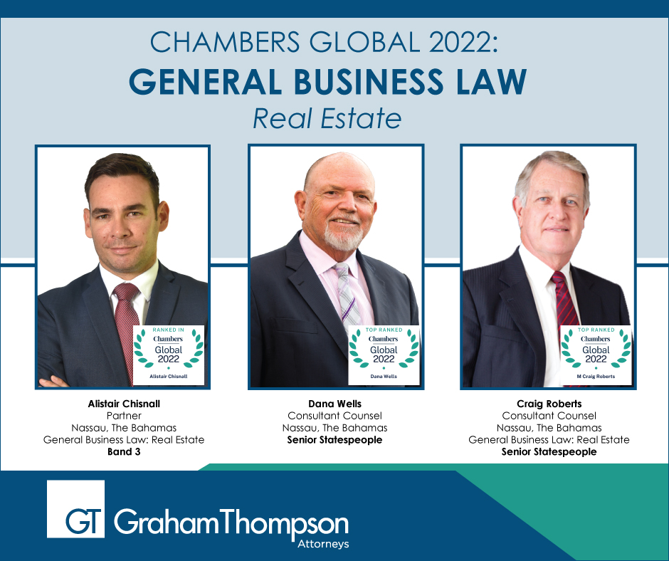 CHISNALL, WELLS AND ROBERTS RANKED AMONG REAL ESTATE’S BEST, CHAMBERS GLOBAL 2022